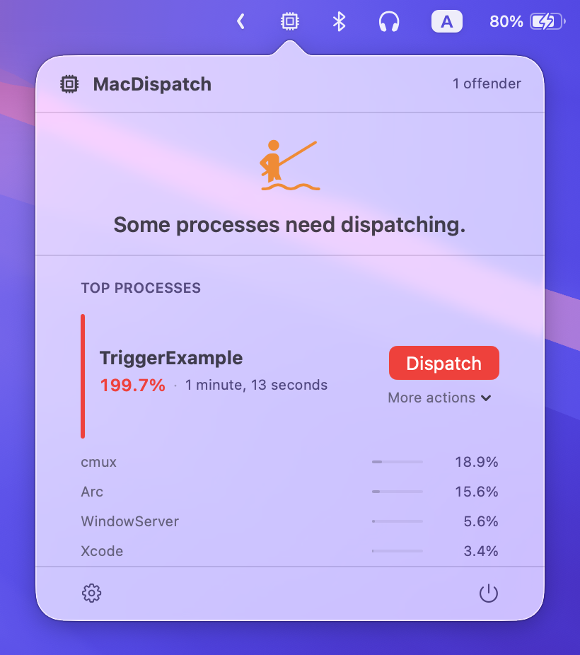 MacDispatch screenshot